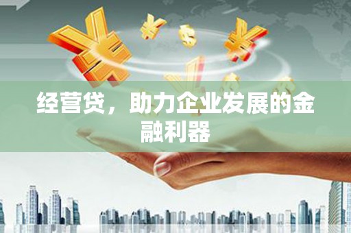 杭州经营贷，助力企业发展的金融利器