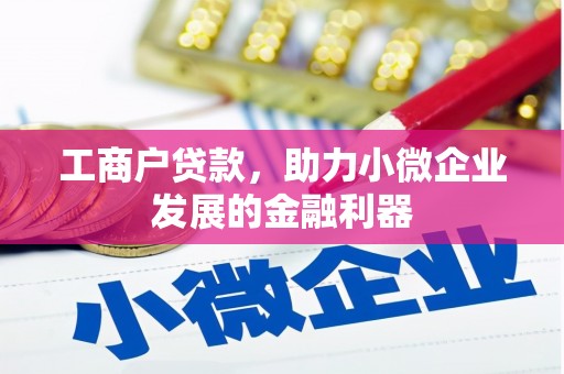 杭州工商户贷款，助力小微企业发展的金融利器