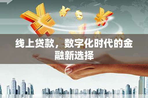 杭州线上贷款，数字化时代的金融新选择