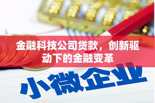 杭州金融科技公司贷款，创新驱动下的金融变革