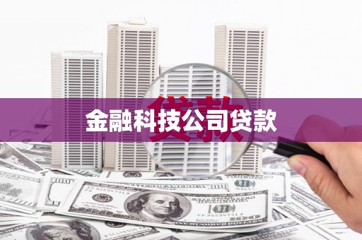 杭州金融科技公司贷款
