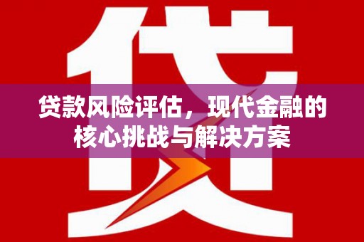 杭州贷款风险评估，现代金融的核心挑战与解决方案