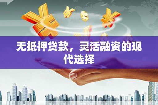 杭州无抵押贷款，灵活融资的现代选择