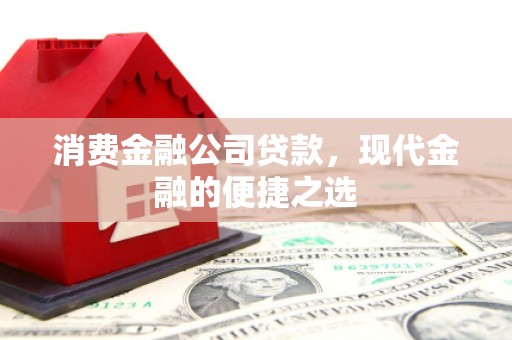 杭州消费金融公司贷款，现代金融的便捷之选